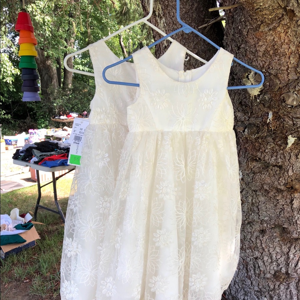 2 flower girl dresses